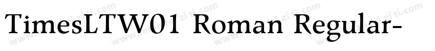 TimesLTW01 Roman Regular字体转换